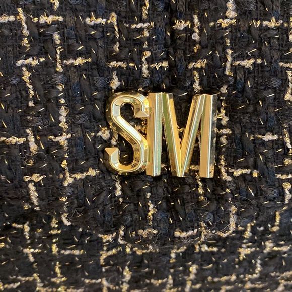 Steve Madden (Bledger)Shoulder Bag - Black & Gold - Picture 5 of 13